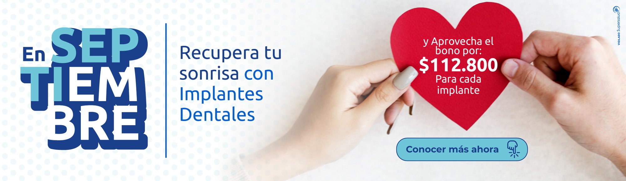 Inicia tu tratamiento de Implantes Dentales en Septiembre y vuelve a Sonreír en Pareja