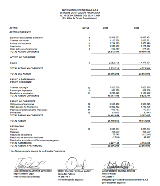 ESTADOS FINANCIEROS 2024 -2025