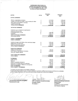 Financial statements 2020